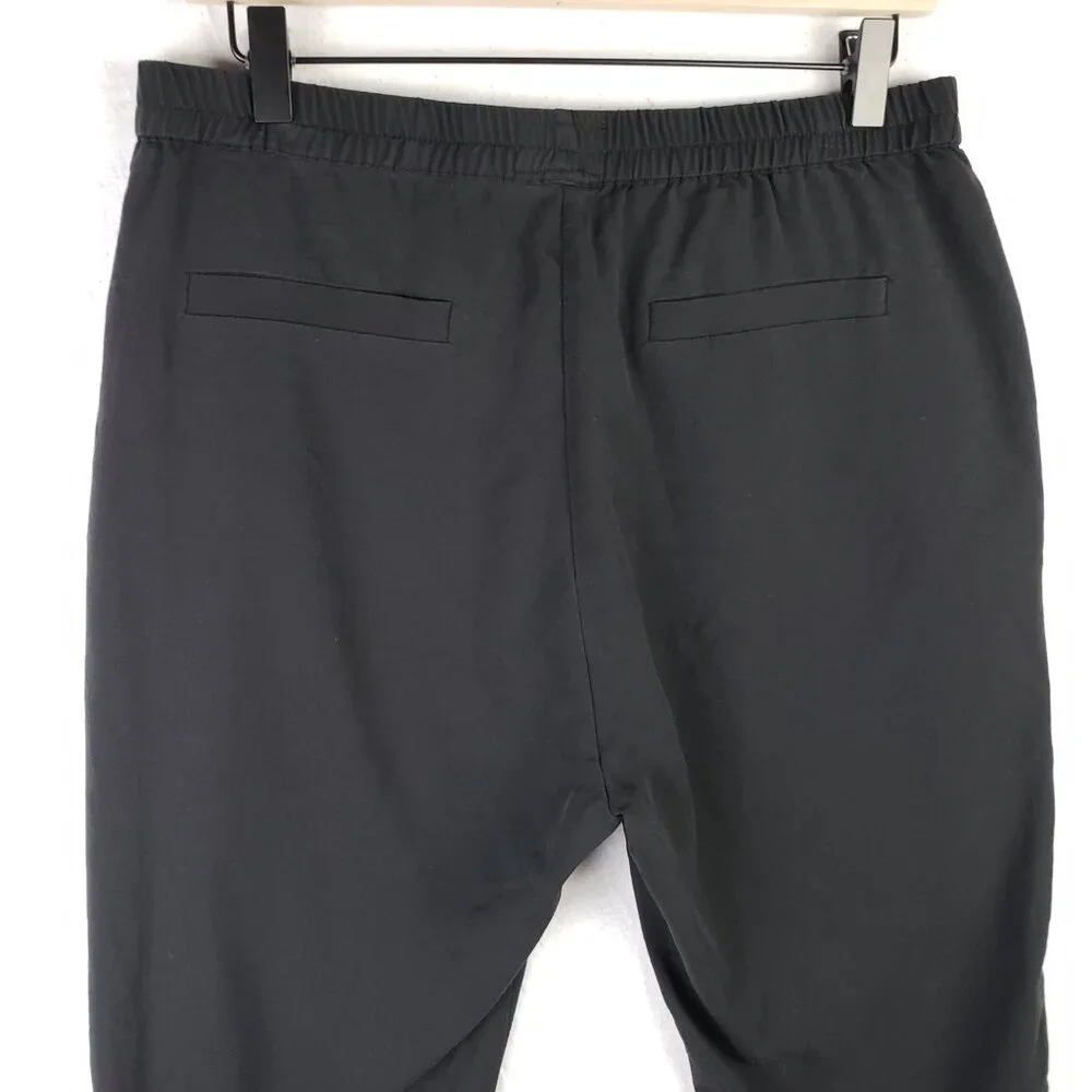 Marine Layer Allison Pants Trousers Black size L Minimalist Casual Sustainable - Picture 11 of 13